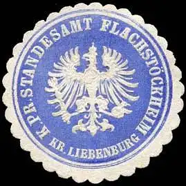 K.Pr. Standesamt FlachstÃ¶ckheim - Kreis Liebenburg