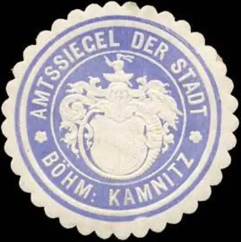 Amtssiegel der Stadt BÃ¶hm. Kamnitz