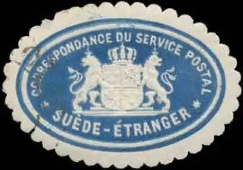 Correspondance du Service Postal Suede-Ãtranger