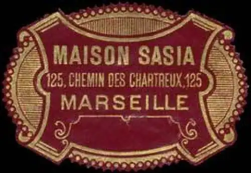 Maison Sasia Marseille