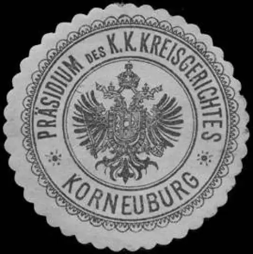 PrÃ¤sidium des K.K. Kreisgerichtes Korneuburg