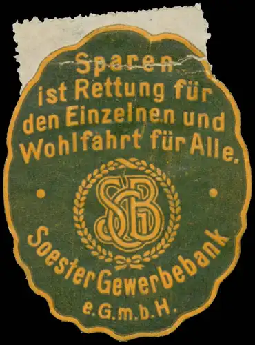 Sparen ist Rettung fÃ¼r den Einzelnen und Wohlfahrt fÃ¼r Alle