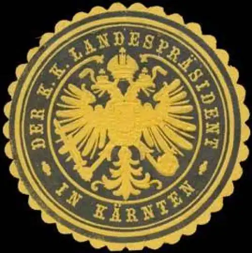 Der K.K. LandesprÃ¤sident in KÃ¤rnten