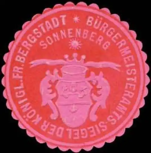 BÃ¼rgermeisteramts-Siegel der KÃ¶nigl. Fr. Bergstadt Sonnenberg