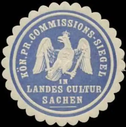 KÃ¶n. Pr. Commissions-Siegel in Landes-Cultur Sachen