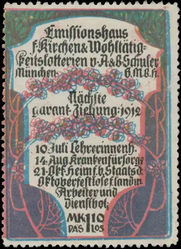 Emissionshaus für Kirchen & Wohltätigkeitslotterien