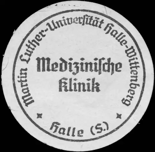 Medizinische Klinik Martin Luther UniversitÃ¤t