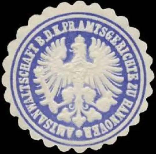 Amtsanwaltschaft b.d. K.Pr. Amtsgerichte zu Hannover