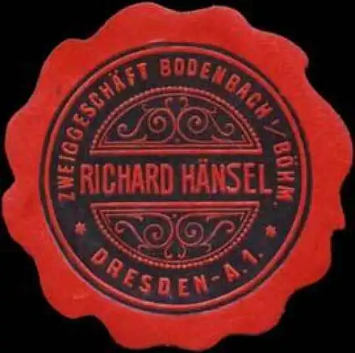 Richard HÃ¤nsel Dresden-Bodenbach/BÃ¶hmen