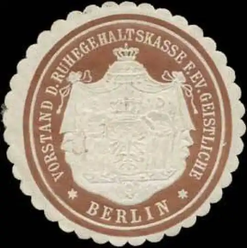 Vorstand der Ruhegehaltskasse fÃ¼r evang. Geistliche Berlin