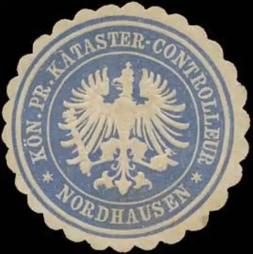 KÃ¶n. Pr. Kataster-Controlleur Nordhausen