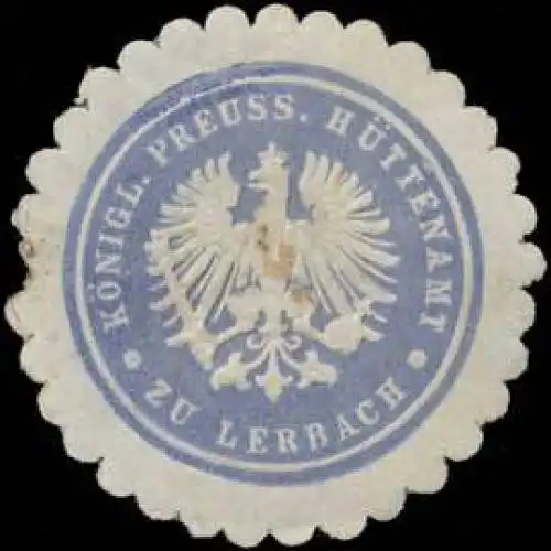 KÃ¶nigl. Preuss. HÃ¼ttenamt zu Lerbach