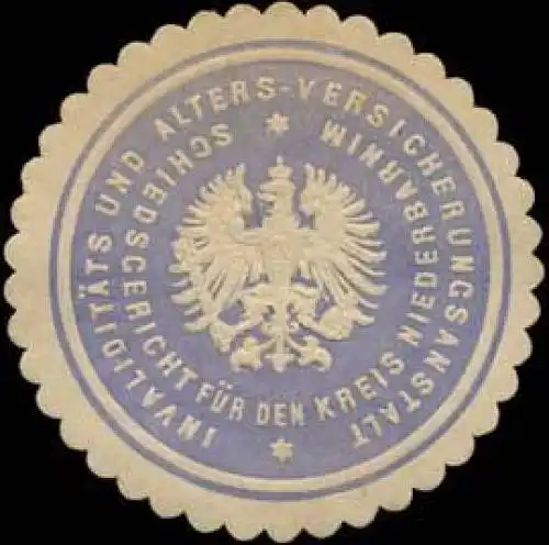 InvaliditÃ¤ts und Alters-Versicherungsanstalt Schiedsgericht fÃ¼r den Kreis Niederbarnim