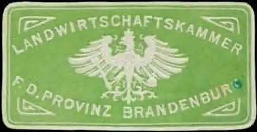 Landwirtschaftskammer fÃ¼r die Provinz Brandenburg