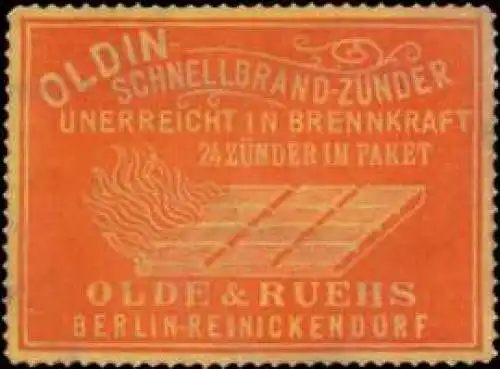 Oldin Schnellbrand-ZÃ¼nder