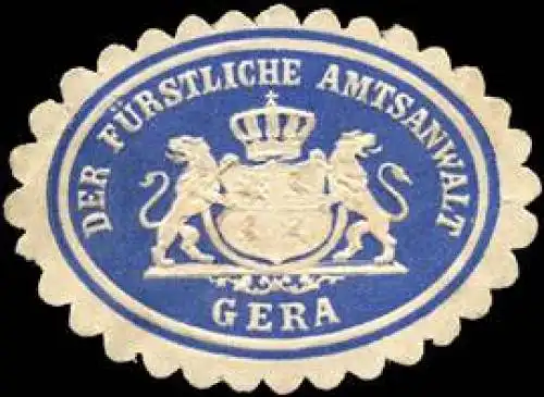 Der FÃ¼rstliche Amtsanwalt - Gera