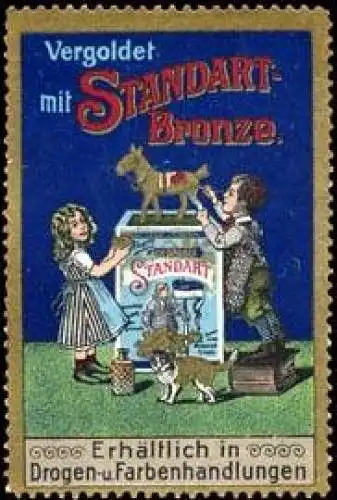 Kinder vergolden mit Standart - Bronze Farbe