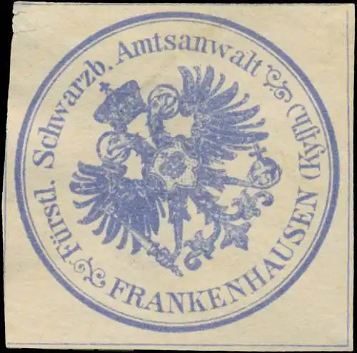 FÃ¼rstl. Schwarzb. Amtsanwalt Frankenhausen (KyffhÃ¤user)