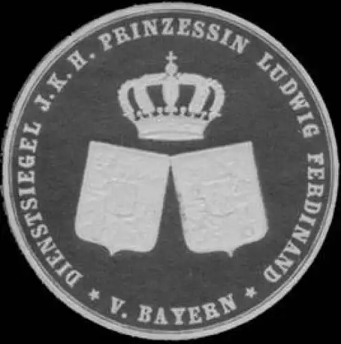 Dienssiegel J.KÃ¶nigl. Hoheit Prinzessin Ludwig Ferdinand von Bayern