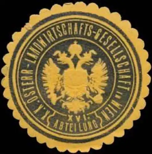 K.K. Ã¶sterr. Landwirtschafts-Gesellschaft in Wien