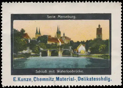 SchloÃ und WaterloobrÃ¼cke in Merseburg
