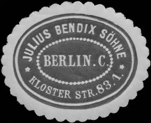 Weberei Julius Bendix SÃ¶hne