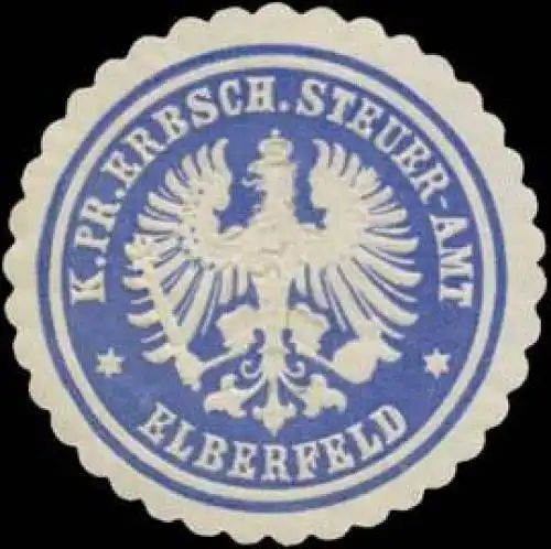 K.Pr. Erbsch. Steuer-Amt Elberfeld