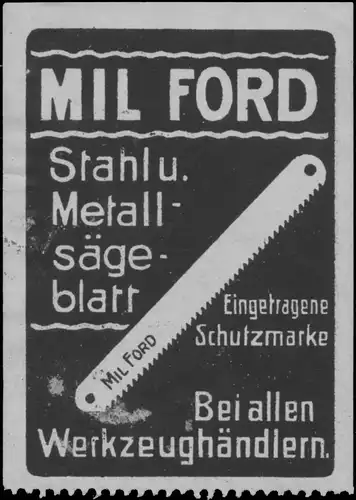 Mil Ford Stahl- und MetallsÃ¤geblatt