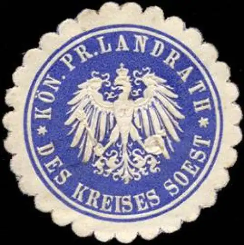 KÃ¶niglich - Preussischer Landrath des Kreises Soest