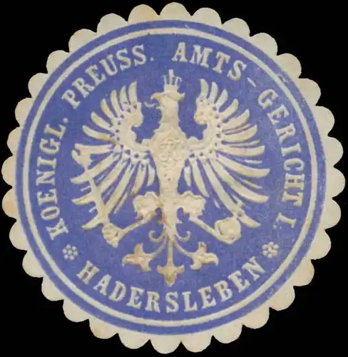 K. Pr. Amts-Gericht I Hadersleben