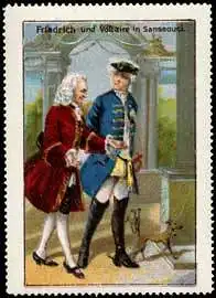 Friedrich und Voltaire in Sanssouci