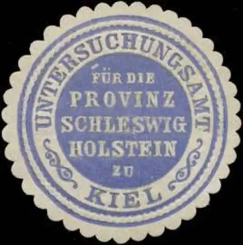 Untersuchungsamt fÃ¼r die Provinz Schleswig-Holstein