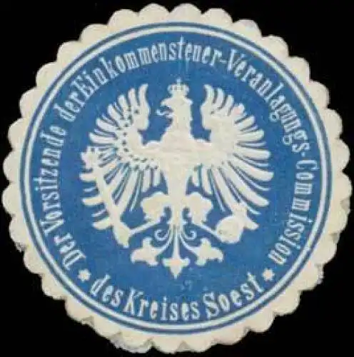 Der Vorsitzende der Einkommensteuer-Veranlagungs-Commission