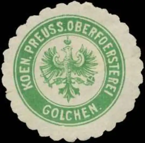Koen. Preuss. Oberfoersterei Golchen