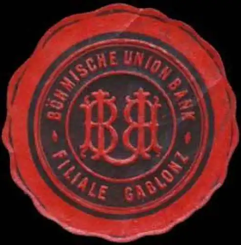 BÃ¶hmische Union Bank Filiale Gablonz