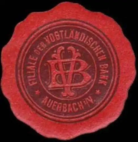 Filiale der VogtlÃ¤ndischen Bank Auerbach/Vogtland