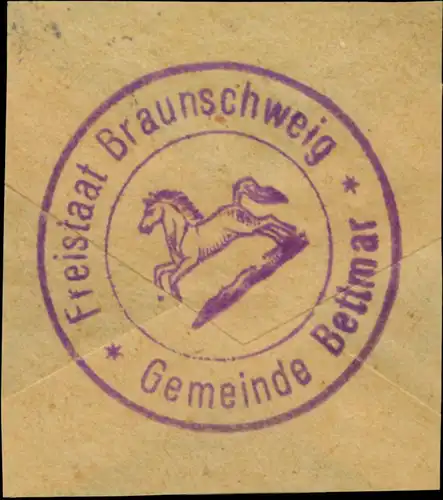 Freistaat Braunschweig Gemeinde Bettmar