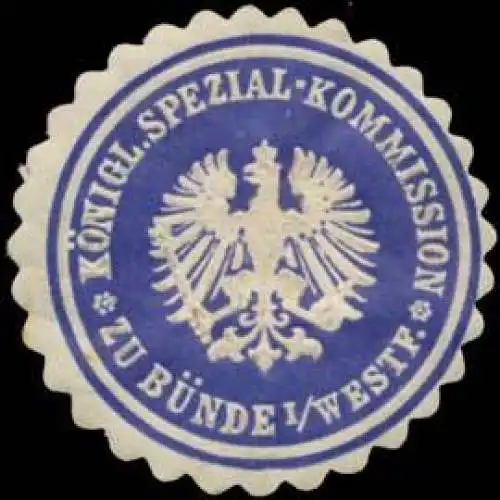KÃ¶nigl. Special-Kommission zu BÃ¼nde in Westfalen