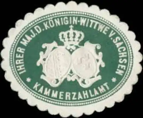Kammerzahlamt Ihrer Maj.D. KÃ¶nigin Wittwe von Sachsen