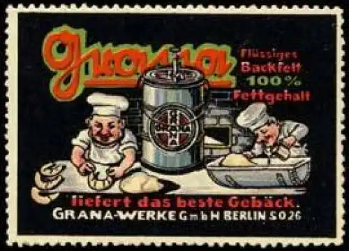 Grana Fett fÃ¼r den BÃ¤cker