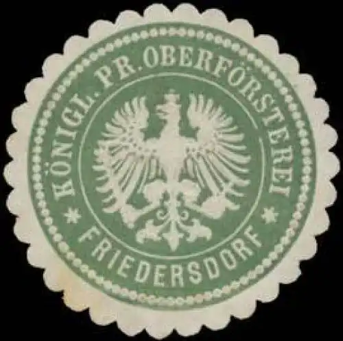 K.Pr. OberfÃ¶rsterei Friedersdorf/Mark