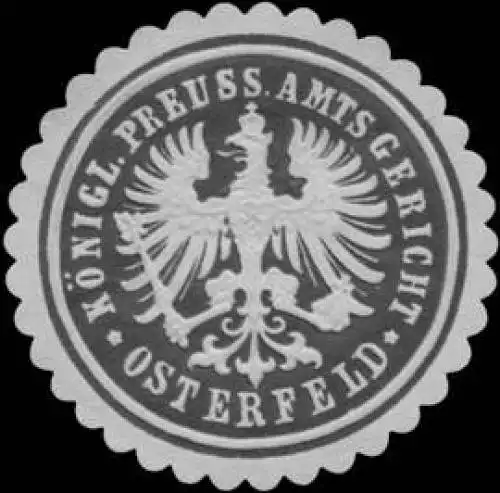 KÃ¶nigl. Preuss. Amtsgericht Osterfeld