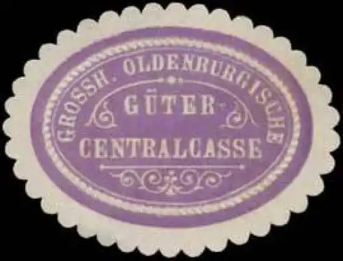 Grossh. Oldenburgische GÃ¼ter-Centralcasse