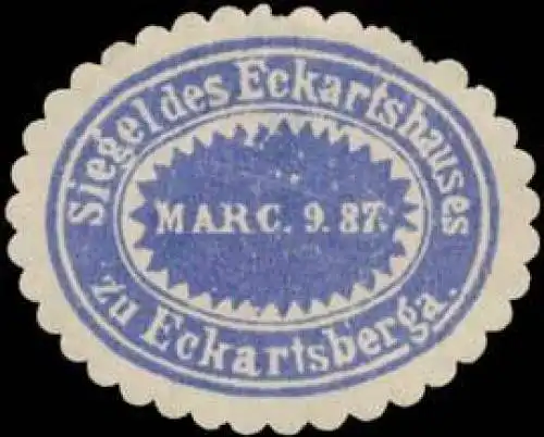 Siegel des Eckartshauses zu Eckartsberga