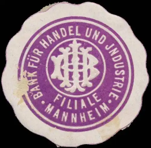 Bank fÃ¼r Handel und Industrie Filiale Mannheim