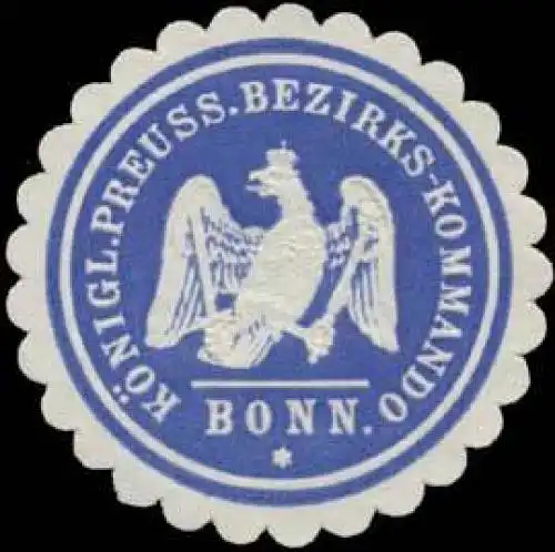K.Pr. Bezirks-Kommando Bonn