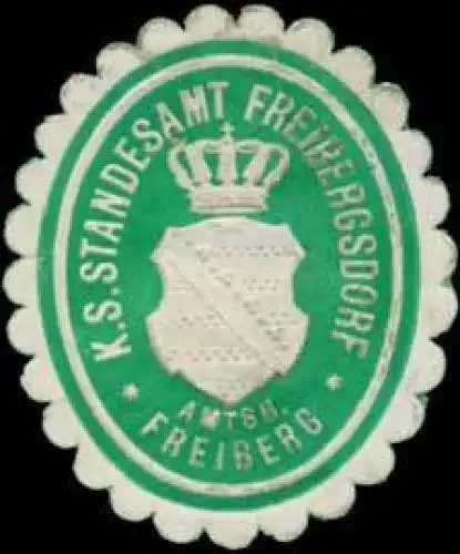 K.S. Standesamt Freibergsdorf Amtsh. Freiberg