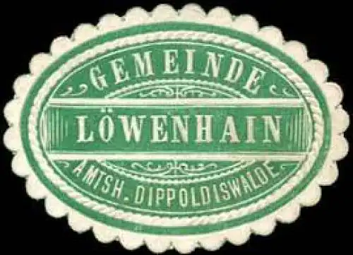 Gemeinde LÃ¶wenhain - Amtshauptmannschaft Dippoldiswalde
