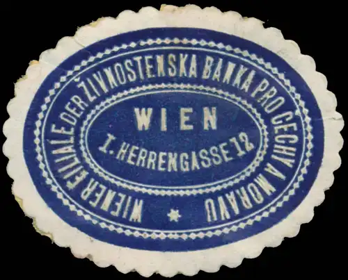 Wiener Filiale der Zivnostenska Banka pro Cechy a Moravu