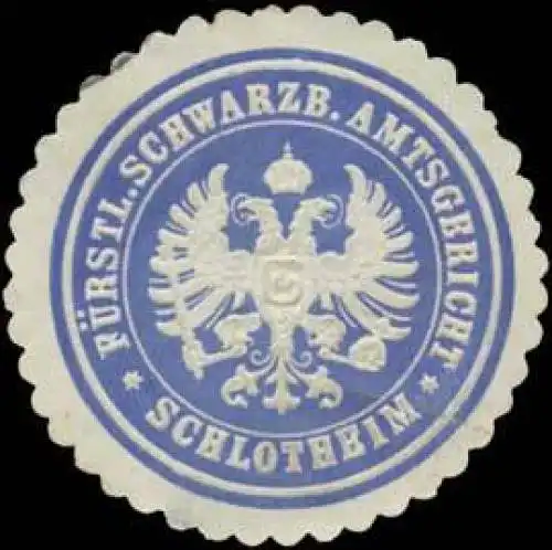 FÃ¼rstl. Schwarzb. Amtsgericht Schlotheim